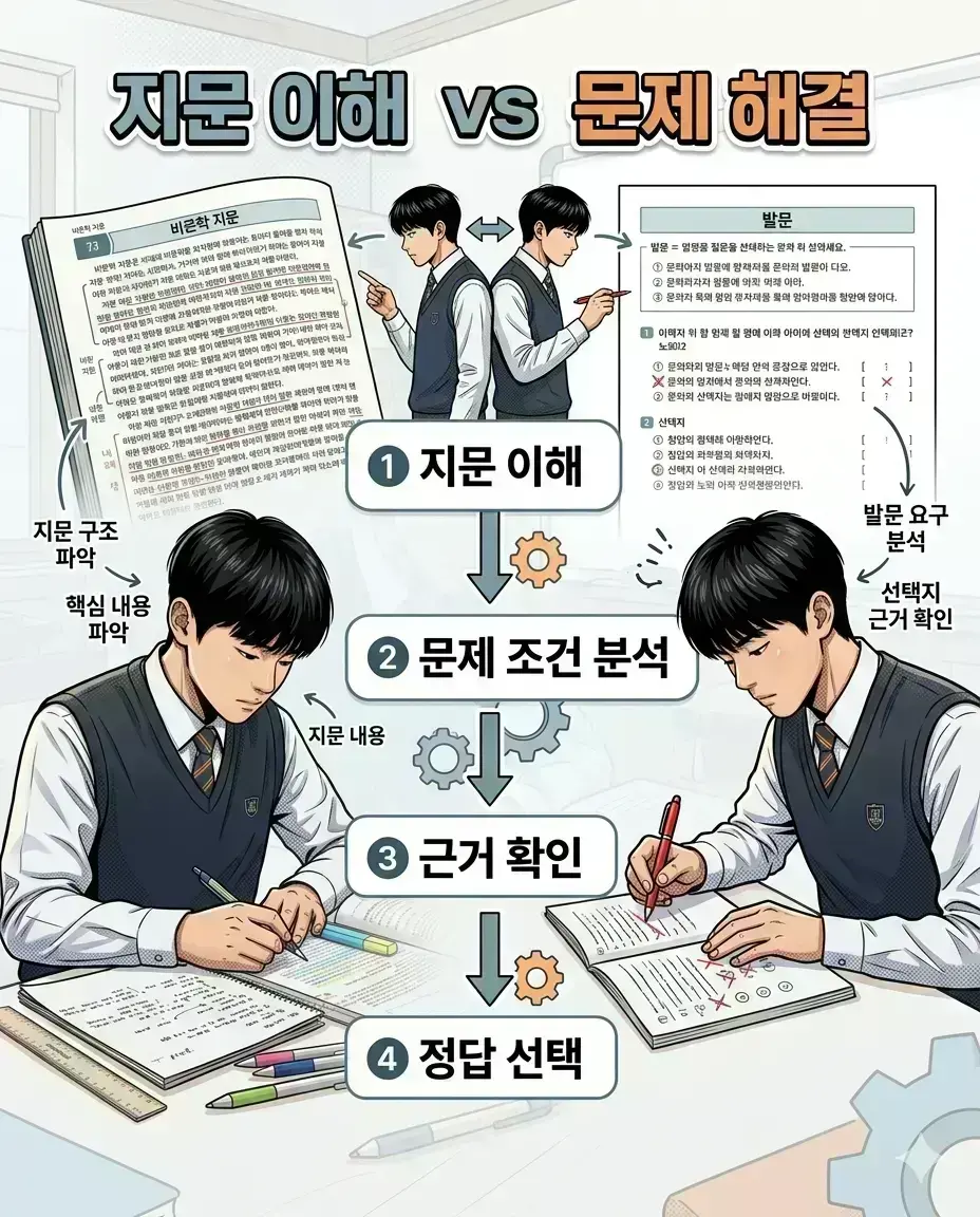 고등학교 진학을 앞두고 있거나 고등 내신과 수능 국어를 함께 준비하면서 지문 이해부터 문제풀이와 과제 관리까지 체계적인...