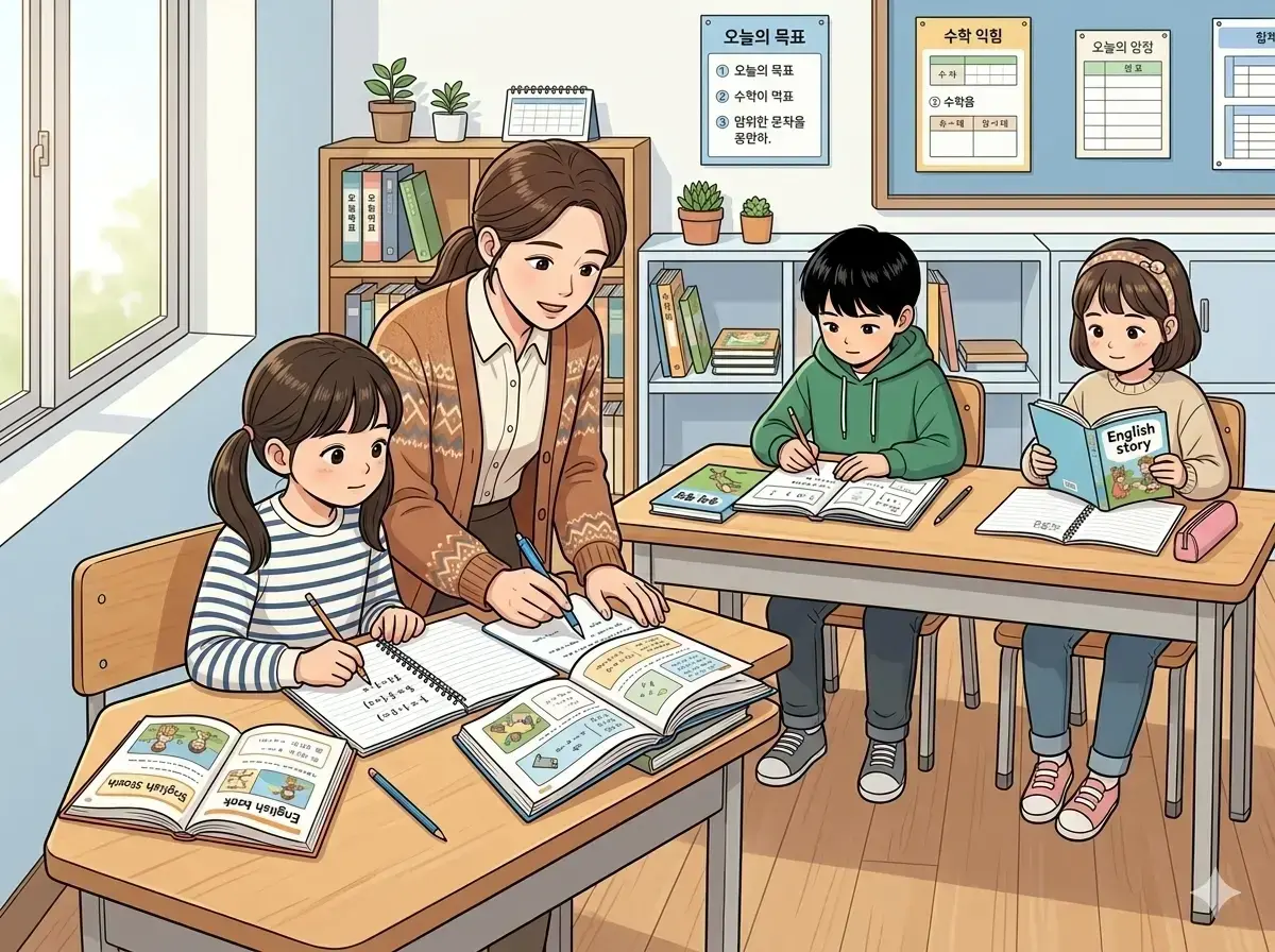 불당동과 천안 지역에서 초등 영어의 말하기 활동부터 중·고등 영어·수학의 학교별 내신 대비와 입시 준비까지 살펴보며, 자...